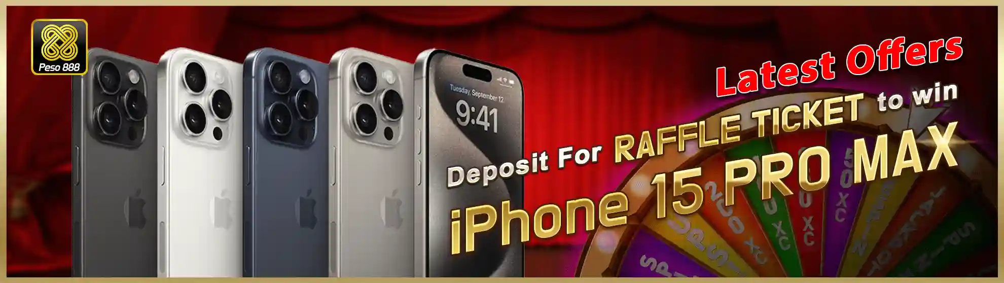 DEPOSIT TO RAFFLE TICKET & GET CHANCE TO WIN IPHONE15 PROMAX