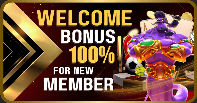 welcome bonus 100% for new member