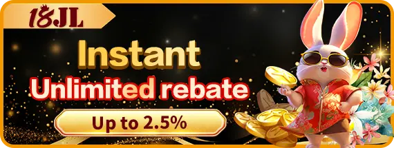 18JL Casino- UNLIMITETD REBATE 2.5%