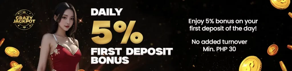 daily 5% bonus
